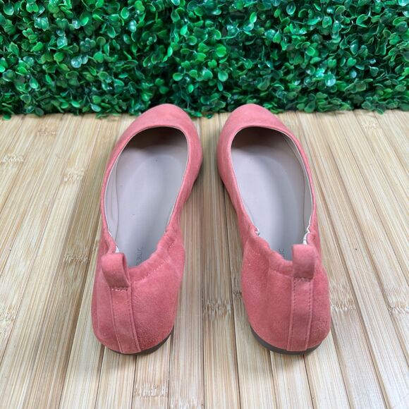 EUC Banana Republic Leather Easy Ballet Flat Sz 8 Canyon Clay Suede - Picture 3 of 9
